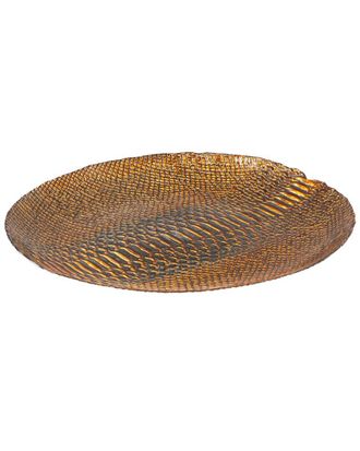 A&B Home Discontinued A&B Home 19In Glass Charger Plate