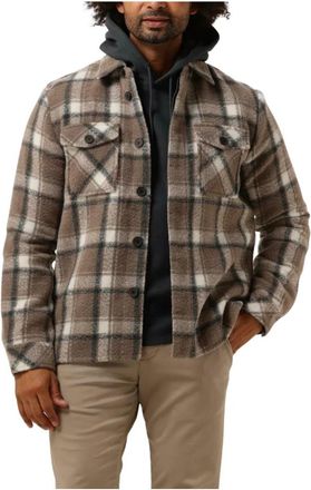 Dstrezzed Bruin Overshirt Casual Trendy Look - Heren - Zomerjassen - Bruin - XL - Wol - Jassen