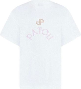 Patou T-Shirts, female, White, Size: M Logo T-Shirt