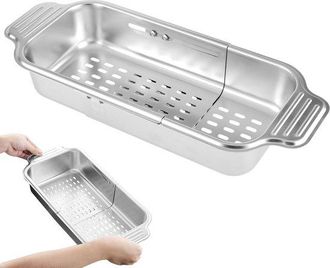 OEM Colador Extra&iacute;ble Para Fregadero - Acero Inoxidable - Organizador De Cocina