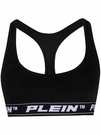 Philipp Plein Reggiseno con logo - Nero