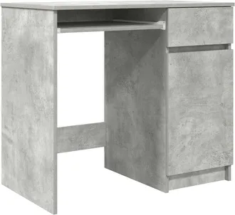 vidaXL Vidaxl - Scrivania Grigio Cemento 86x49x76 Cm In Legno Multistrato