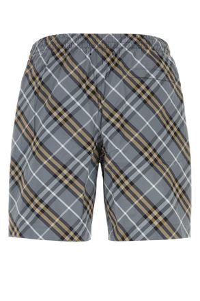 Burberry 8121376 C5076 Waveblueipcheck Costumi Da Bagno Swimwear