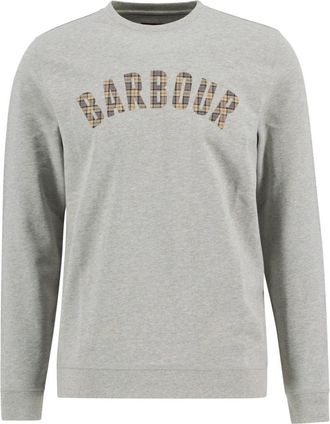 Barbour Berwick Crew Neck Jumper - Heren - Sweatshirts - Grijs - L - Katoen - Hoodies & sweatvesten