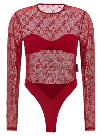 Marine Serre Polyamide Womens Bodysuit