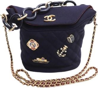 Chanel Bolso bombonera Vintage Pre-owned - Pre-owned - Mujer - Azul - ONE SIZE