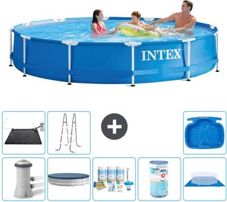 Intex Piscina Con Estructura Redonda - 366x76 Cm - 8-piezas S31743
