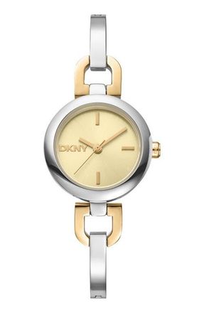 DKNY Signature Shape Bracelet Watch, 26mm in Champagne/two Tone at Nordstrom