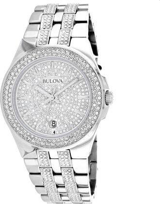 Bulova Mens White dial Watch