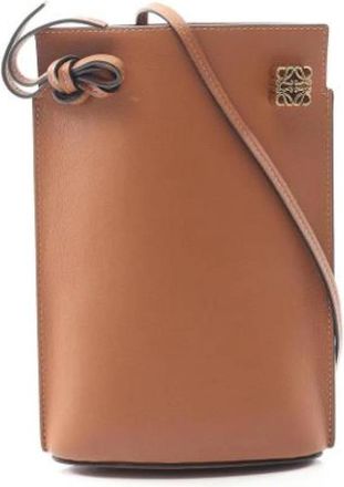 Loewe Pre-owned Leren Crossbodytas - Dames - Vintage Schoudertas - Bruin - ONE Size - Leer - Vintage