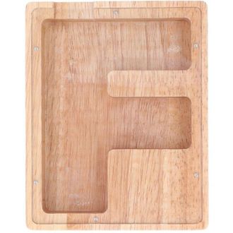 OEM Hucha Transparente De Madera Con Forma De Letra, Personalizada Para Ni&ntilde;os - Hucha Educativa