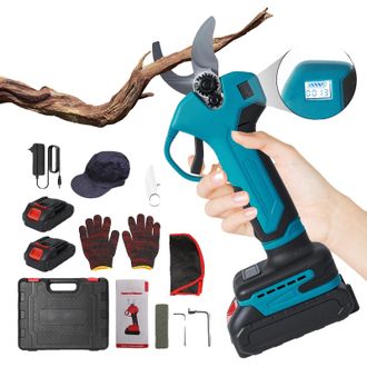 OEM Tijeras De Podar El&eacute;ctricas, Motor Sin Escobillas, Pantalla Digital, 2 Pilas Azules, Ue