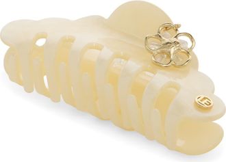 L. Erickson Cabana Jumbo Claw Clip in Yellow at Nordstrom
