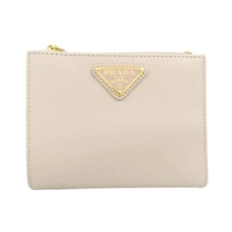 Prada Pre-owned Wallets, female, Beige, Size: ONE SIZE Pre-owned City Calf Wallet