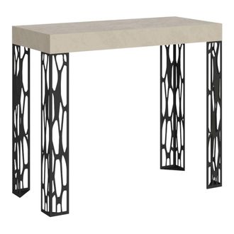 Itamoby Consola extensible 90x40/196 cm efecto madera cachemira, hierro