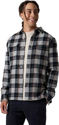 Backcountry Venture Midweight Flannel Shirt - Mens in Goat Gray Drifter Plaid at Nordstrom, Size Xx-Large