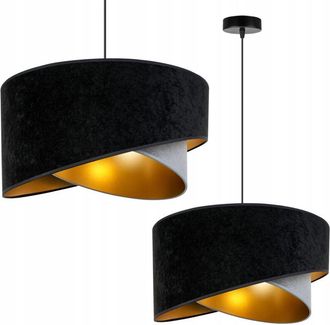 OEM L&aacute;mpara Colgante De Techo L&aacute;mpara De Techo Pantalla De Terciopelo Dorado