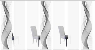 Home Wohnideen Schiebegardine »OPALIA 7ER SET« Paneelwagen 7 Stk. tlg. HxB: 245x60