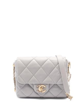 Chanel 2021 matelassé cross body bag - Grey