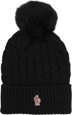 Moncler wollen muts met logo