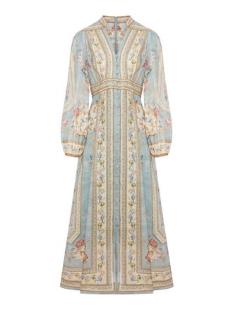 Zimmermann ROSELIGHT PLUNGE MIDI DRESS - Zimmermann - Woman