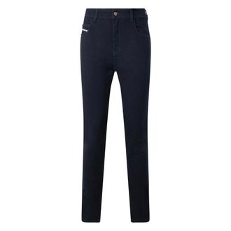 Diesel High Waist Denim Broek - Dames - Jeans - Blauw - Maat: W27 Denim