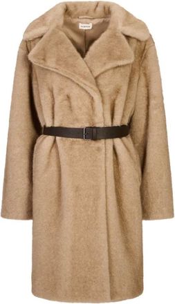 P.A.R.O.S.H. P.a.r.o.s.h., Jassen, Dames, Beige, S, Belted Coats