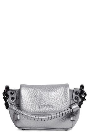 Aim&eacute;e Zen Bag Charm in Pearlized Silver at Nordstrom
