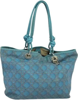 Dior Pre-owned Tote Bags, female, Blue, Size: ONE SIZE Pre-owned Vintage Tote Bag