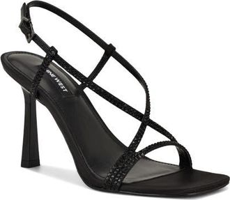 Nine West Vallanh Slingback Sandal in Black at Nordstrom, Size 6.5