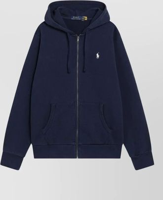 Polo Ralph Lauren knit hoodie sweater front pockets ribbed trims