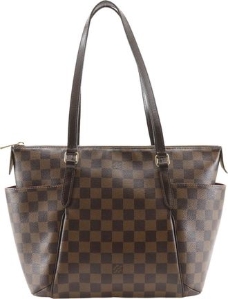 Louis Vuitton Damier Brown Damier Canvas Tote Bag (Pre-Owned)