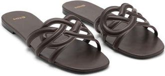 Mango Crisscross Sandal in Chocolate at Nordstrom, Size 6.5Us