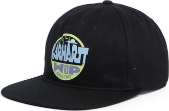Carhartt Work in Progress Luggage Label Cotton Twill Ball Cap in Black at Nordstrom