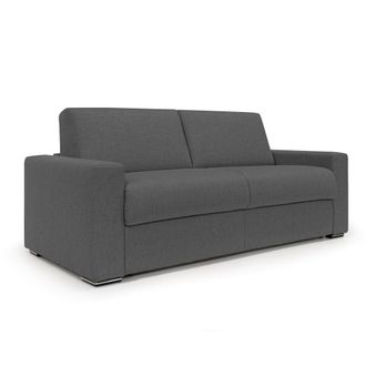 Divani.Store Divani.store - Nixon Sof&aacute; Convertible Con Colch&oacute;n H2o En Tela Impermeable 220 Cm (mat. 160x197) Antracita
