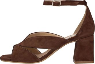 Notre-V Schoenen, Dames, Bruin, 43 EU, Leer, 19080 High Heel Sandalen