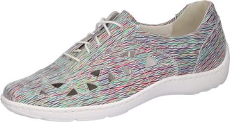 Waldl&auml;ufer Schn&uuml;rschuh WALDL&Auml;UFER HENNI, Damen, Gr. 4,5 (37,5), bunt (multi), Veloursleder, Schuhe Schn&uuml;rschuh, Freizeitschuh, Halbschuh, Komfortschuh in Schuhwe