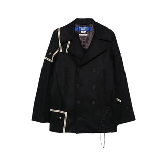 Junya Watanabe Wr-J105 Patchwork Peacoat - Heren - Mantels - Zwart - Maat: M Wol