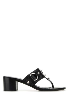 Balenciaga City Thong Sandal - Black