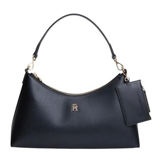 Tommy Hilfiger Bolso de hombro TH Icon Pebble Grain - Bags - Mujer - Negro - ONE SIZE