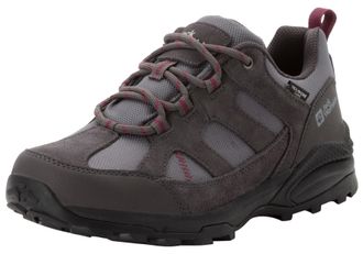 Jack Wolfskin Wanderschuh JACK WOLFSKIN TRAIL HIKER TEXAPORE LOW W, Damen, Gr. 37,5, lila (schwarz steel, lila), Leder, Textil, Schuhe Wanderschuh, wasserdicht, Tre