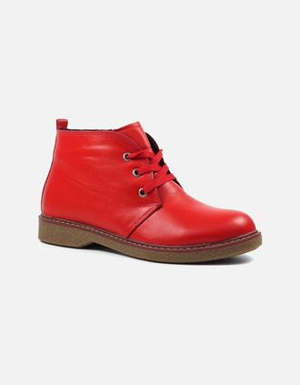 Lunar Womens Lunar Claire II Red Leather Boot GLR014