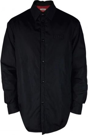 Valentino Garavani Waterdichte Jas - Heren - Casual Overhemden - Zwart - M - Nylon - Overhemden