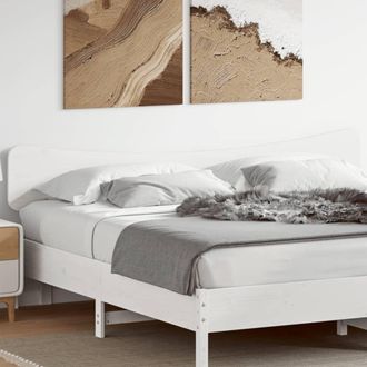vidaXL Cabecero De Cama Madera Maciza De Pino Blanco 180 Cm Vidaxl