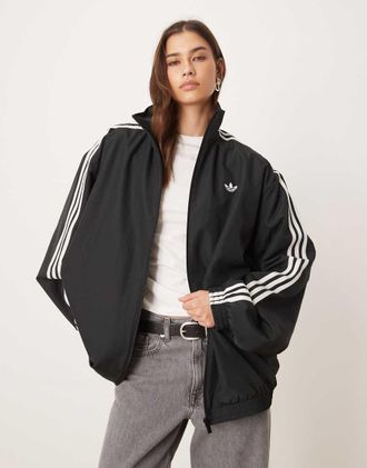 adidas Originals Firebird Adilenium - Top sportivo bianco e nero