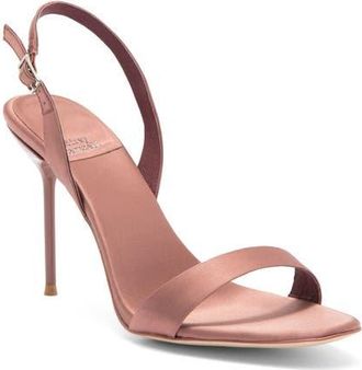 Jeffrey Campbell Go-Getter Sandal in Deep Natural Satin at Nordstrom, Size 9.5