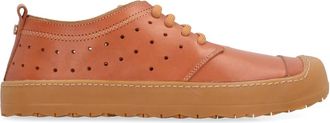 Volta Rubber cap-toe lage sneakers - Heren - Sneakers - Bruin - 41 EU - Leer - Schoenen