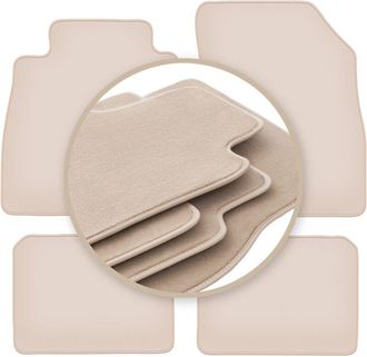 OEM Alfombrillas Premium Beige Para: Nissan Micra K14 Hatchback 2017