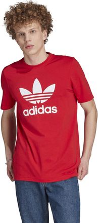 adidas Originals Adidas Originals Mens Adicolor Classics Trefoil T-Shirt, Better Scarlet/White, Medium