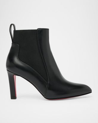 Christian Louboutin 85mm Fannylove Leather Chelsea Booties